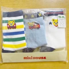 ミキハウス ソックスパック 15-17センチ　16 プッチーくん　クルーソックスのサムネイル