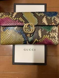 値下げ！！GUCCI☆グッチ☆パイソン柄長財布☆のサムネイル