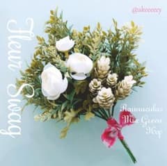 2Way スワッグ＆ブーケ ✨フレッシュ グリーン＆ラナンキュラスMix