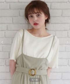 MAJESTICLEGON バックリボンリブトップスのサムネイル