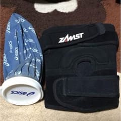 ZAMST 膝サポーター 中古 Lサイズ おまけ付きのサムネイル