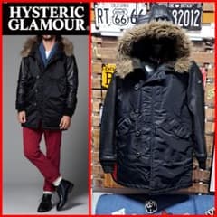 定価7.4万　ヒステリックグラマー　プリマロフト　ロゴスクラッチ　N-3Bコート HYSTERIC GLAMOUR（ヒステリックグラマー）の「プリマロフトエア