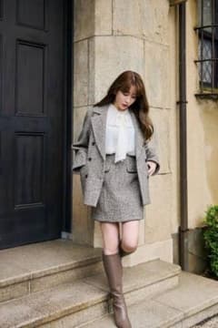 herlipto Hemingway Check Tweed Skirt - メルカリ