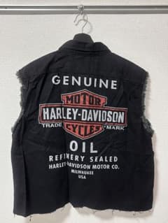 HARLEY-DAVIDSON ブラック ベスト フリンジ加工のサムネイル