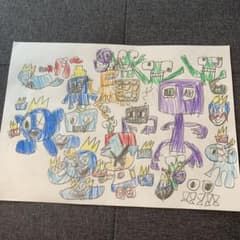 レインボーフレンズ ブルー 絵のサムネイル