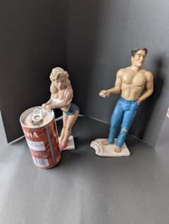 アメリカン　フィギュア　ドリンクホルダー　2個セット