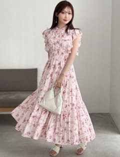 SHEIN 花柄 ロングワンピース ノースリーブのサムネイル