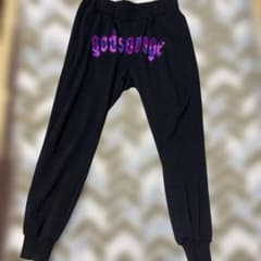 god savage スウェットパンツ　カモ柄　紫のサムネイル