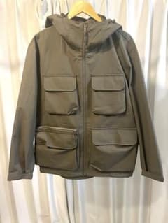 GU マウンテンパーカー Lサイズ カーキ 多ポケット フーディ