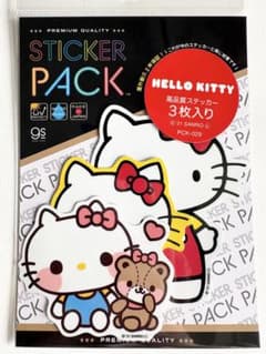 ハローキティ ステッカー 3枚セット 防水・耐久仕様 サンリオ かわいい 人気のサムネイル