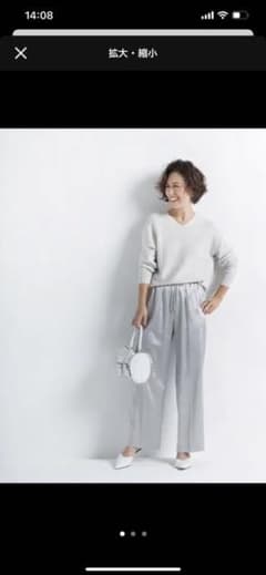 Plst シルクブレンドワイドパンツ サイズMのサムネイル
