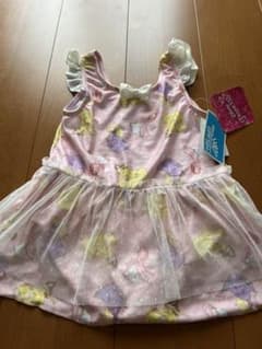 【新品未使用】水着 女の子 ワンピース　ディズニー　プリンセス　130のサムネイル