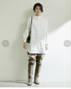 【未使用】GALLARDAGALANTE オックス袖 パフ シャツワンピースのサムネイル