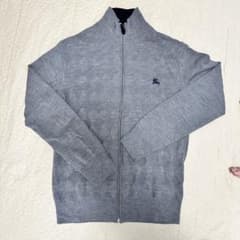 美品　BURBERRY ブラックレーベル バーバリー  ジップアップ ニットのサムネイル