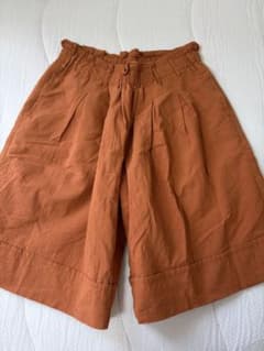 ウエストゴム ショートパンツ オレンジ フリーサイズのサムネイル