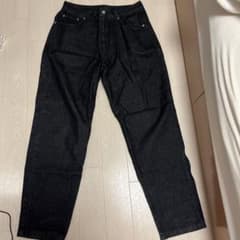 黒デニム ストレートパンツ ウエスト80cmのサムネイル