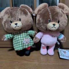 くまのがっこう　ジャッキーとねこ　BIGぬいぐるみ　２個セット