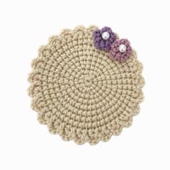 ハンドメイド　花柄　花　コースター