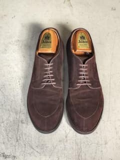 オールデン Alden 7h スエード Vチップ ブラウン - メルカリ