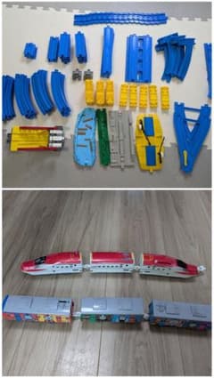 プラレール 車両と大量レールセットのサムネイル
