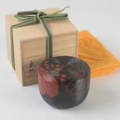 茶道具　塗師　泉帆作　菊桐文　寿輪棗　共箱　V　A71 茶道具 塗師 泉帆作 菊桐文 寿輪棗 共箱 V A71 - メルカリ