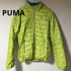 Puma ライムグリーン ダウンジャケット L - メルカリ