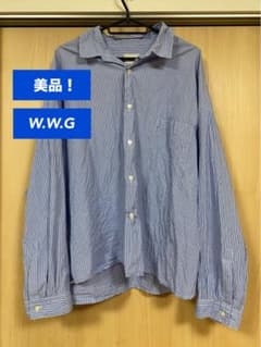 W.W.G ストライプ 長袖シャツ シャツ ブルーのサムネイル