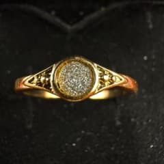 205 遺品整理 生前整理 昭和レトロ風 パウダーダイヤ風ストーンリング