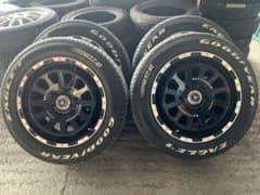 ロクサーニ　バトルシップ　ハイエース　Goodyear タイヤホイールセット4本のサムネイル