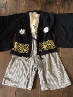 ふるさとさま専用 袴ロンパース 男の子 95②のサムネイル