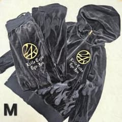 24karats EXILE ベロア ジャージ セットアップ ファイヤーパターン