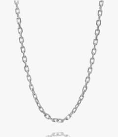 未使用　pt850プラチナ 4面カットあずきチェーン　ネックレス　42㎝0.9㎜