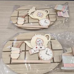 ゾンどっち様専用ナチュラルキッチン　アリス　木製スタンドボード　不思議なお茶会のサムネイル