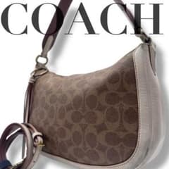極美品✨COACH コーチ ショルダーバッグ ハーフムーン 三日月形 PVCのサムネイル