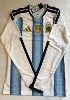 【タグ付き】adidas アルゼンチン代表 2026W杯 ホーム 長袖 XLのサムネイル