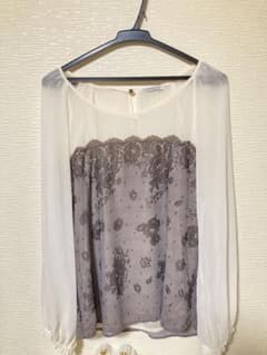 LIP SERVICE レース柄シフォントップスのサムネイル
