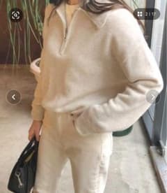 ハーフジップルーズニットのサムネイル