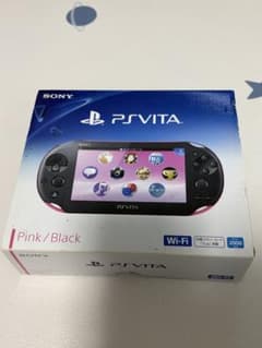 PS Vita本体ピンク/ブラック 8GBメモリーカード 箱・説明書・充電器付きのサムネイル