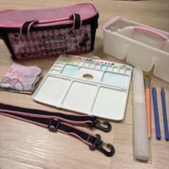 水彩画セット バッグ パレット 筆付き　アリスのサムネイル