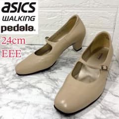 アシックスウォーキング ペダラ パンプス 本革 ベージュ 24cm3E - メルカリ