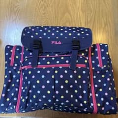 FILA キッズ リュック 林間学校　ドット柄 ネイビーのサムネイル