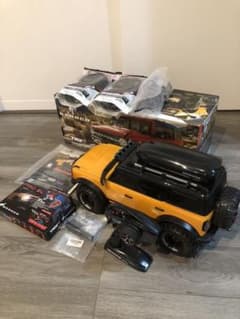 トラクサス　trx4 ブロンコ　カスタム H-TECHトラクサス TRX4 ブロンコ適合 カッティングデカール (メタルカラー)