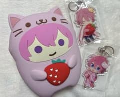 すとぷり さとみ アニマルシリコンポーチ アクリルキーホルダー 3点セットのサムネイル