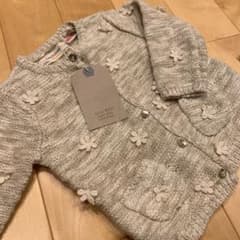 ZARA ZARAGIRL 春夏カーディガン 花柄ニットのサムネイル