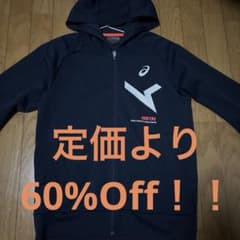 【激安】ASICS パーカー ネイビー A-I-M グラフィックのサムネイル