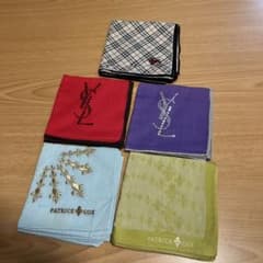 BURBERRY イヴサンローラン ラルフローレン ハンカチ セット 大量 ☆Burberry☆イヴサンローラン☆PATRICKCOX☆ハンカチ☆セット