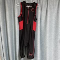 ZONE3 トレーニングウェア Sサイズ ブラック/レッド　トライスーツのサムネイル