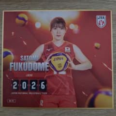 バレーボール女子日本代表 福留慧美 トレーディングmini色紙のサムネイル