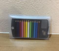 ミニ色鉛筆 12色セット 消しゴム 鉛筆削り付きのサムネイル
