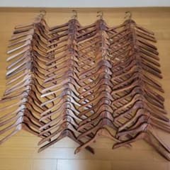 木製 ハンガー 屈折型 80本 セット インテリア 店舗 什器 ディスプレイ